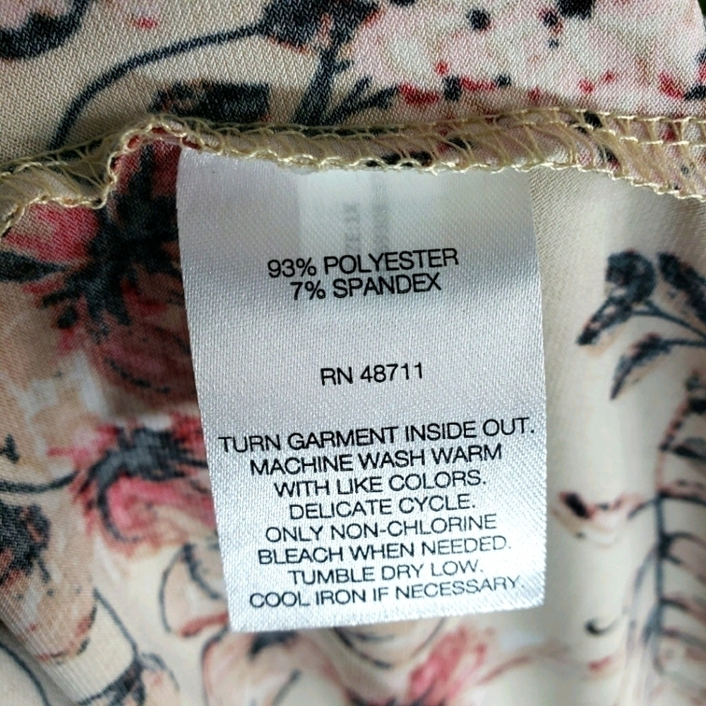 OPHELIA ROE Floral Stretch Blouse Size 1X - Picture 7 of 8